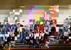 The Bayer Crop Science team. In red Jenny Maloney, far right Nico van Vliet. Next to Nico are Charles Bergman and Andrew Burchett.