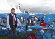 Dirk Hollinderbaumer at the Lemken stand.