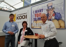 Klaas Smits, Baukje Zandstra and André Postma from Selectiebedrijf Kooi.