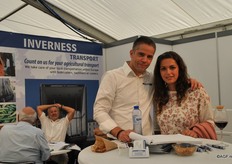 Nico Boonstra of Inverness Transport at the stand.