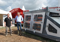 Hans and Huib Smit of All round Vegetable Processing. They presented this shake grader for potatoes
