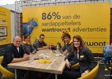 The Kwoot communication and advertising team. Kwoot is traditionally present in the agricultural business.