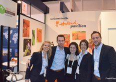 Elita Vellekoop from FloralDaily.com, Thijmen Tiersma from Groentennieuws.nl, Annika Durinck, Marieke Hemmes and Sander Bruins Slot from FreshPlaza.com