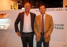 Antonio Oken from Opticool with his Spanish colleague Javier Rueda, president of Gestion Frio Algeciras s.l. Both part of Agro Merchants Group.