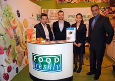 Food Freshly and P&D in the stand. The lady in the middle is Patricia, helping during the exhibition.