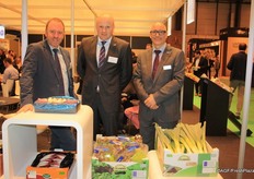 De men of Veiling BelOrta having fun. Filip Fontaine, Jo Lambrecht and Jos van Dessel.