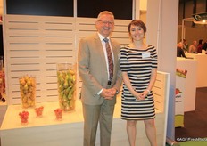 Jos Craemers from BelOrta with Sofie Lambrecht from VLAM.