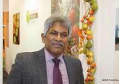 Kris Charan in the Pavilion of the Holland Fresh Group