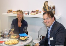 Ellen van Kester from Horticola Guadalfeo with Arjan Zoutewelle.