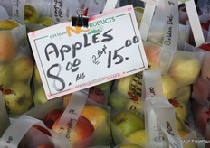 8 dollars a bag, 2 for 15 dollars