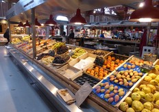 An indoor market in Alsace.