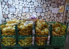 Various potatoes, nicely displayed.