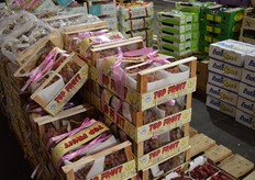 The Italian grapes with the taste of strawberries are a specialty of Ostermeier. The importer is the exclusive distributor of these grapes in Germany. The grapes are available from August till Oktober and the taste is very sweet.