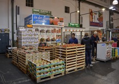 Promotion for Obst vom Bodensee at the stand of Hans Kuffer. He has a wide range of fruit, like topfruit, stonefruit and berries.