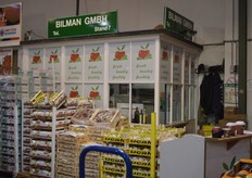 The fruit-department at Bilman Gmbh. Grapes are an important product at this moment.