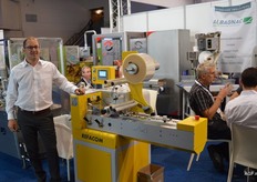 Kris Roels of Refacom. This company sells vertical and horizontal flowpackers and clingfilm machines.