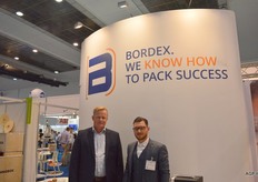 Bordex, Arnold de Weerd and Ali Keskin. Bordex sells polyester top seal film under brand Bordanil, a thin, strong, high-barrier film. This film is used for packing mixed salads, among other products.