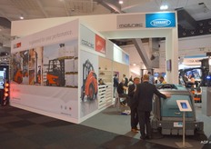 Motrac for internal logistics and Tennant sweeping machines.