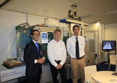The men from Packsys: Jean-Paul Ophoff, Geert Ceulemans and Danny de Mayer. Packsys supplies packing and labelling machines.