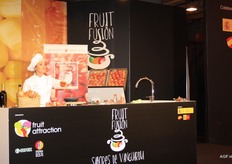 Attention for cooking pomegranates at Fruit Fusion.