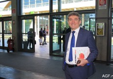 Hekuran Seiti from Frankort & Koning walked around this year, visiting customers. He’s responsible for sales to Italy.