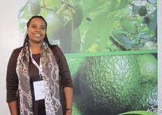 Carol M. Muumbi from the AFFA (Agriculture Fisheries and Food Authority) in Nairobi. She was there with multiple Kenyan companies, which she brought into contact with traders.
