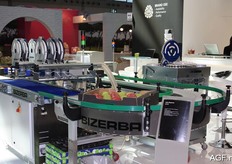 Bizerba’s machine can label an entire box at once.