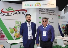 Stefan Prodanov from Bulgaria Foods, left.