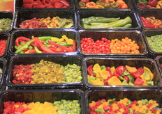 Their line includes speciality peppers and organic sliced and roasted vegetables.