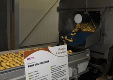 Haith Group were also in the demonstration halls with the root veg polisher. It was part of a whole line which they had on display.