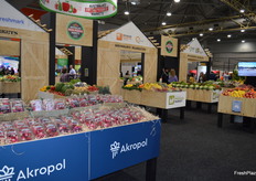 Lots of fresh produce on display.