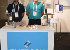 Thomas Axisa and Jose Marques were on hand at the Emerson stand to tell visitors about the data loggers with real time tracking and analytics.