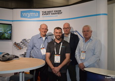 Wyma Solutions manufacture sorting machines in New Zealand for distribution around the world with a lot of business in Australia and the US. Bill Knobel (self-employed), John Roest and Andrew Farr from Wyma with Jeroen Zandman from Manter.