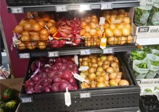 A wide range of onions and other specialties.