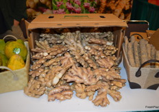 Organic ginger from La Grama Peru. 