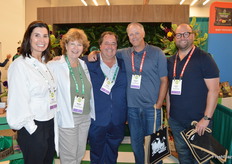 Mimi Corsaro, Kellee Harris, and Gary Caloroso with The Giumarra Companies are happy to be back at the trade show scene. Visiting their booth are Daniel Bell and Justin Yates from Grocery Outlet.