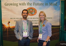 Pete Guerrero and Courtney Boyer with Duncan Family Farms.