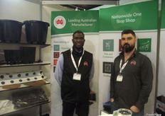 Elliott Akintola and Gary Edwards from Gardin City Plastics.