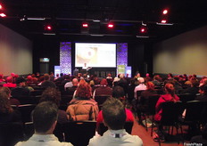 Dr Cooper Shouten from Southern Cross University giving an update on Varroa Mite.