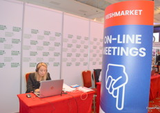 Holding online meetings: Magdalena Zborowska, from JMP Flowers says the meetings went well and are very relevant.