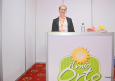 Elana Littame from the Italian company Brunelli offered their salads and peppers that are exported to Poland, Germany and Spain.