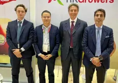 The team of RKGrowers from Italy. Second from left is Kevin Au Yeung, the company's importer and trader located in Singapore. To the right of Kevin is Paolo Carissimo, CEO of the group.