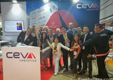 The full team of CEVA Logistics at the show.