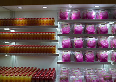 Pink Lady apples and apple juice.