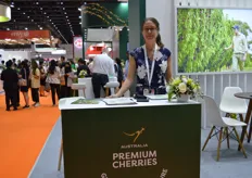 The Australian cherry season is just about to start and runs through February – Andrea Magiafoglou was at the Cherry Growers Australia stand.