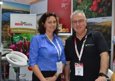 Kate Dickson and Peter Cornish from Fruit Growers Tasmania, FGT has just launched a new website to promote Tasmanian fresh produce.