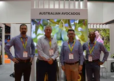 The team from Avolution - David Rocha, Lachlan Donovan, Antony Allen and Sam Meanjith. The Avolution exports avocados into India, UAE, Middle East, Singapore and Hong Kong and have leads into new markets.