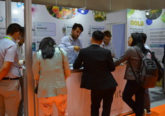 They were kept busy at the Kimtec stand.