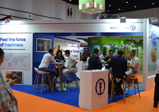 A busy Kuehne+Nagel stand