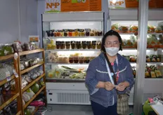 Kunnatee Kalayanakupt (Kate) from N&P Organic with organic products from Thailand.